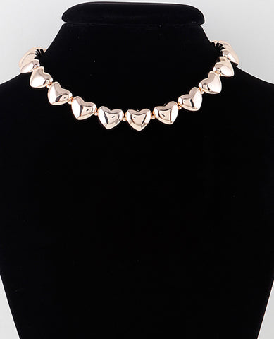 FOREVER HEART CHOKER NECKLACE