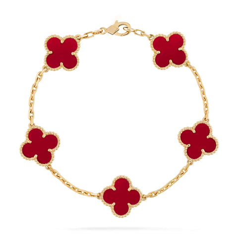 ZURICH CLOVER BRACELET (Red)