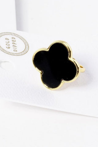 ARPEL CLOVER BOLD EXPANDABLE RING (Black)