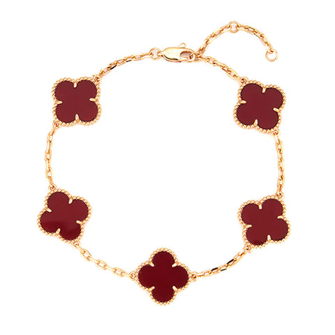 ZURICH CLOVER BRACELET (Red)