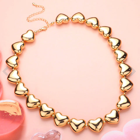 FOREVER HEART CHOKER NECKLACE