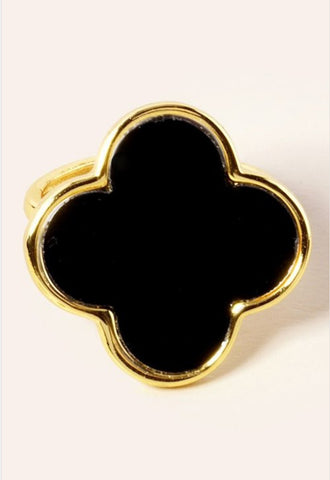 ARPEL CLOVER BOLD EXPANDABLE RING (Black)