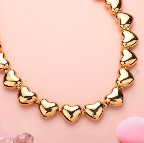 FOREVER HEART CHOKER NECKLACE