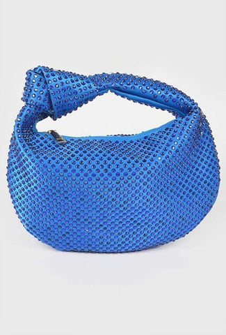 MOLISA EMBELLISHED KNOT DETAIL BAG (Royal Blue)