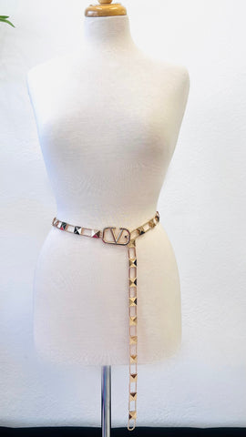 VAILEY VINTAGE STUDD CHAIN LINK BELT (Gold)