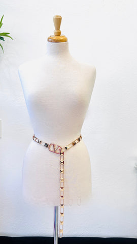 VAILEY VINTAGE STUDD CHAIN LINK BELT (Gold)