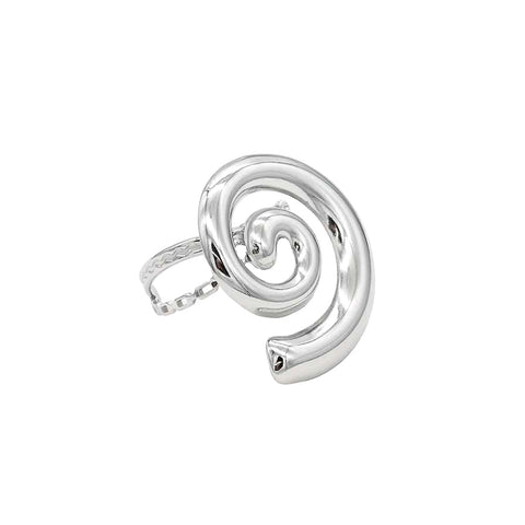 VIDA SWIRL COCKTAIL RING (silver)