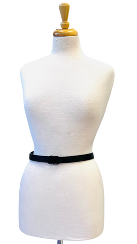 VIENN SKINNY LEATHER BELT (black)