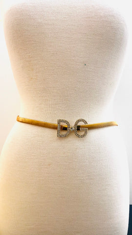 ITSY RHINESTONE STRETCH BELT (Gold)