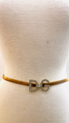 ITSY RHINESTONE STRETCH BELT (Gold)