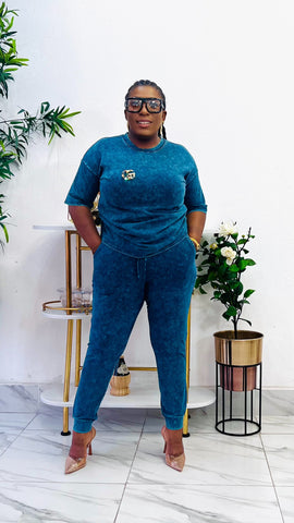 GLADYN SOFT DENIM WASH 2 PIECE SET