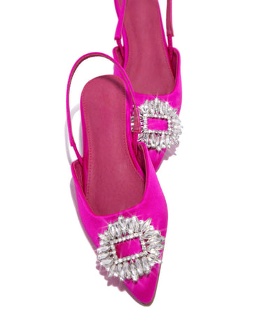 OUTRE FLAT SLINGBACK SANDAL(Pink) - styletittudeapparelusa